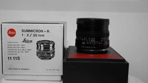 LEICA Summicron-R 35mm f/2 MF 3 Cam Lens Boxed #2937666