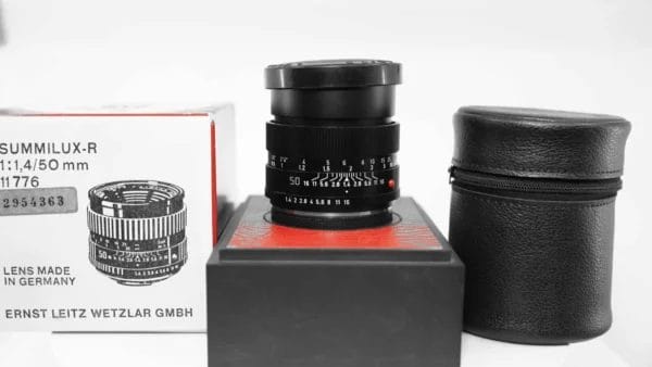 LEICA Summilux-R 50mm f/1.4 MF 3 Cam Lens Boxed #2931648 Mint/Pristine Optics